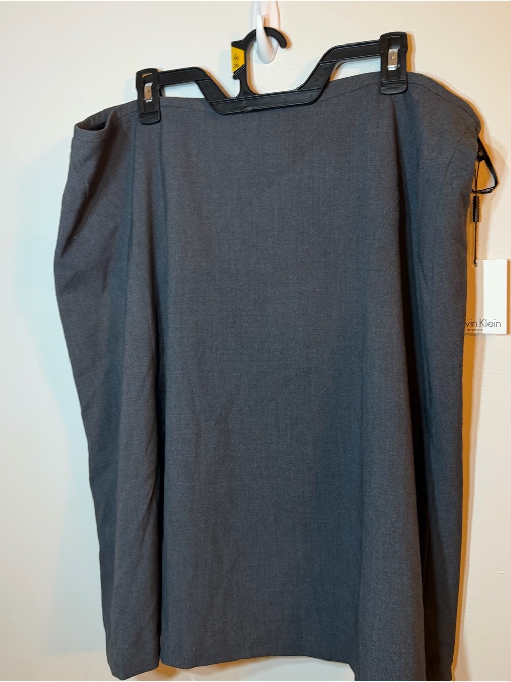 Calvin Klein Charcoal Aline Midi Skirt